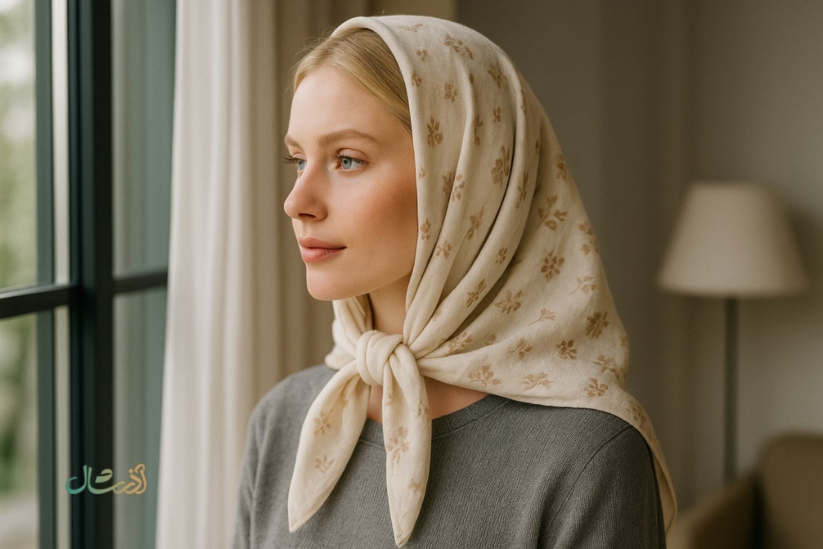 خرید اینترنتی روسری نخی