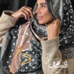 شال موهر پاییزه Louis Vuitton مشکی - فروشگاه آنلاین - آذرشال Azarshawl