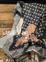شال موهر پاییزه Louis Vuitton مشکی - فروشگاه آنلاین - آذرشال Azarshawl