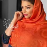 روسری نارنجی ابریشم ژاکارد مدل گوچی - فروشگاه آنلاین - آذرشال Azarshawl