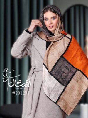 روسری نخی مدل مربع پتینه - فروشگاه آنلاین - آذرشال Azarshawl