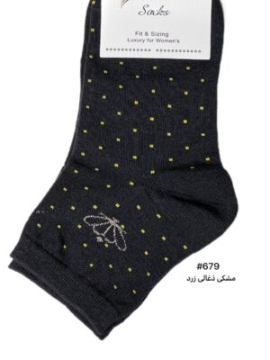 جوراب نیم ساق نخ پنبه خال خال - فروشگاه آنلاین - آذرشال Azarshawl