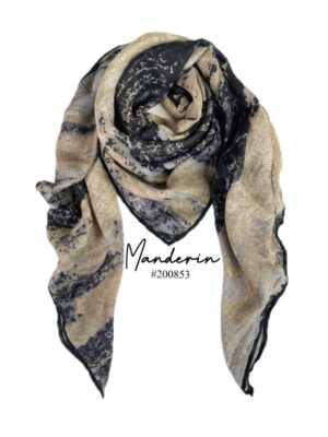 روسری نخی حاشیه دست دوز - فروشگاه آنلاین - آذرشال Azarshawl