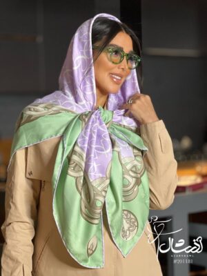روسری ابریشم ژاکارد - فروشگاه آنلاین - آذرشال Azarshawl