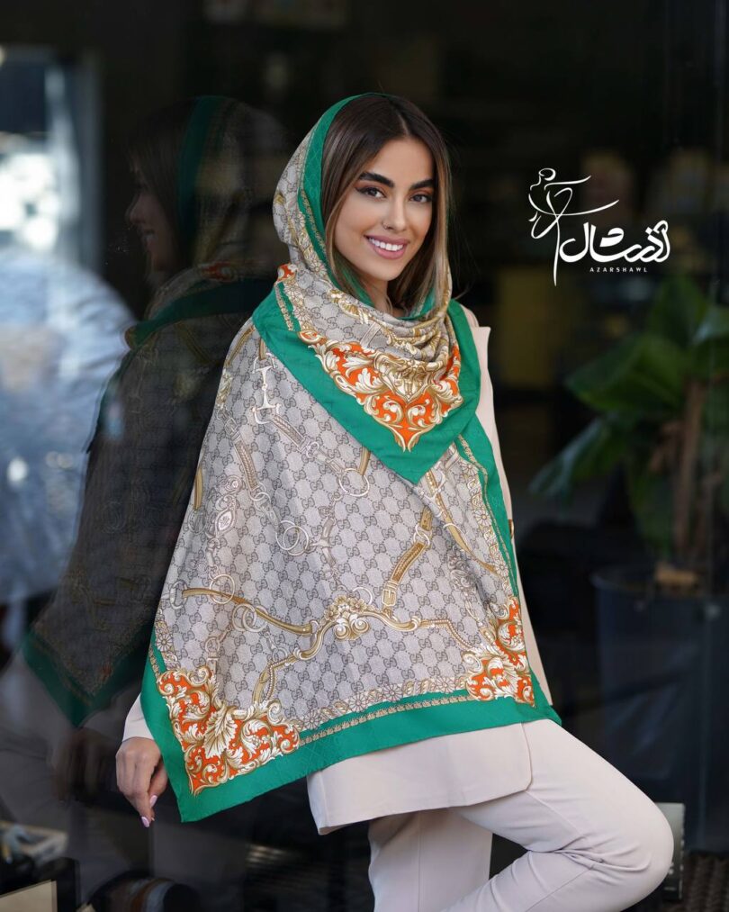 شال ابریشم کمربندی GUCCi - فروشگاه آنلاین - آذرشال Azarshawl