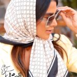 روسری ساتن تویل - فروشگاه آنلاین - آذرشال Azarshawl