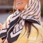 روسری ساتن تویل - فروشگاه آنلاین - آذرشال Azarshawl