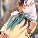 روسری ساتن تویل - فروشگاه آنلاین - آذرشال Azarshawl