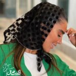 روسری قواره کوچک مخمل توپی - فروشگاه آنلاین - آذرشال Azarshawl