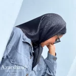 روسری قواره کوچک مشکی فرگاما Fergama - فروشگاه آنلاین - آذرشال Azarshawl