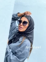 روسری قواره کوچک مشکی فرگاما Fergama - فروشگاه آنلاین - آذرشال Azarshawl