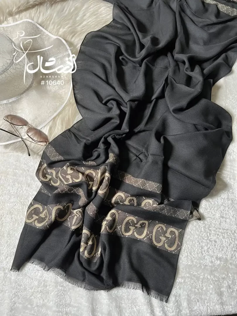 شال مشکی گوچی Gucci - فروشگاه آنلاین - آذرشال Azarshawl