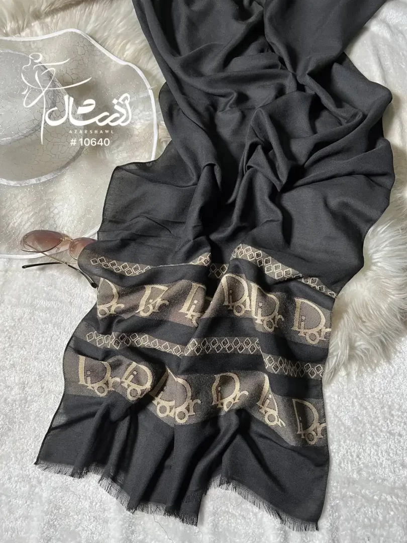 شال مشکی دیور Dior - فروشگاه آنلاین - آذرشال Azarshawl
