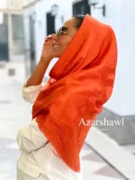 روسری ژاکارد ابریشم گوچی GUCCI نارنجی - فروشگاه آنلاین - آذرشال Azarshawl