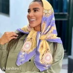 روسری نخی دست دوز - فروشگاه آنلاین - آذرشال Azarshawl