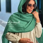 شال ساده پلیسه شاین دار منگوله دار - فروشگاه آنلاین - آذرشال Azarshawl