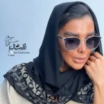 روسری حریر نخ حاشیه تور نگین - فروشگاه آنلاین - آذرشال Azarshawl