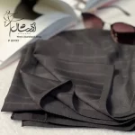 روسری مشکی حریر نخ چهارخونه ترک - فروشگاه آنلاین - آذرشال Azarshawl