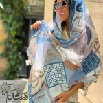 شال نخی طرحدار تابستانه - فروشگاه آنلاین - آذرشال Azarshawl