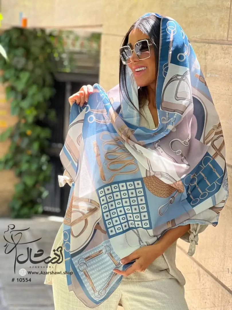شال نخی طرحدار تابستانه - فروشگاه آنلاین - آذرشال Azarshawl