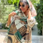 شال نخی طرحدار تابستانه - فروشگاه آنلاین - آذرشال Azarshawl