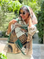 شال نخی طرحدار تابستانه - فروشگاه آنلاین - آذرشال Azarshawl