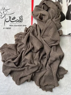 خرید شال ساده پلیسه پاییزه حاشیه نگین دار - خرید و قیمت فروشگاه آذرشال azarshawl