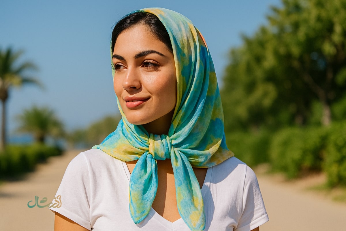 روسری نخی تابستانی