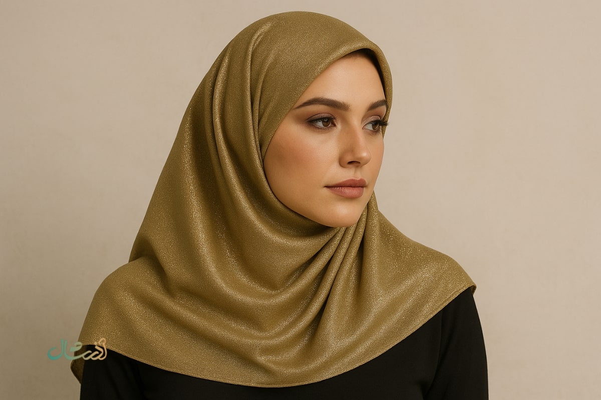 روسری لمه‌ای شاین‌دار