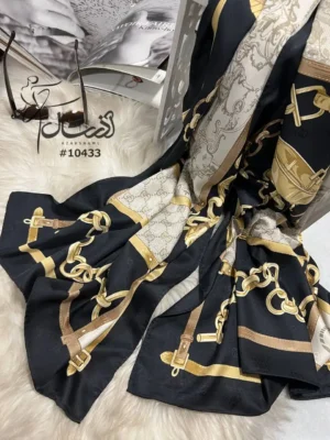 خرید شال ابریشم تویل ژاکارد برند Gucci - خرید و قیمت آذرشال azarshawl