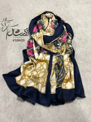 خرید شال ابریشم تویل ژاکارد برند دیور Dior گلدار - خرید و قیمت آذرشال azarshawl