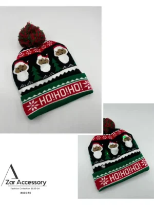 خرید کلاه بافتنی طرح کریسمس چراغ دار - خرید و قیمت آذرشال azarshawl