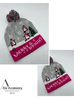خرید کلاه بافتنی طرح کریسمس چراغ دار - خرید و قیمت آذرشال azarshawl