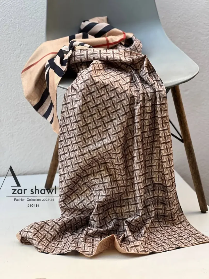 خرید شال پاییزه موهر دورو بریری Burberry- خرید و قیمت آذرشال azarshawl