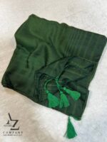 روسری نخی ساده سایز 120 سبز یشمی مناسب تابستان