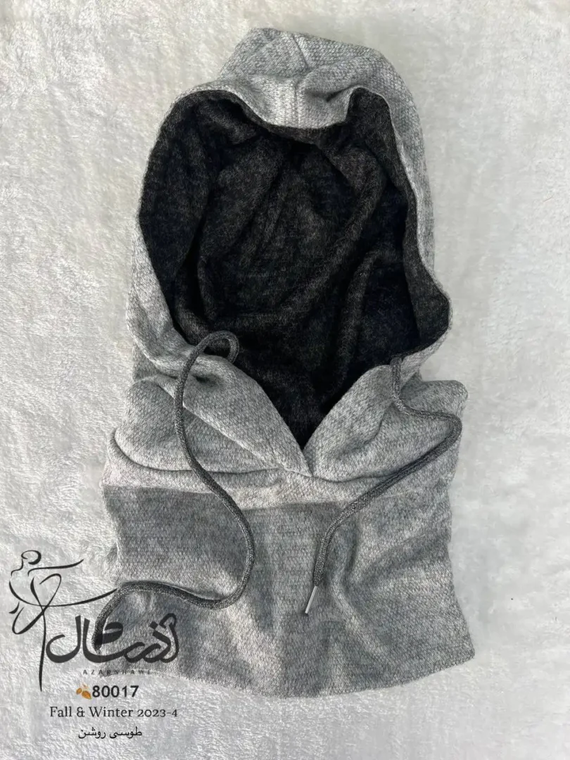 خرید کلاه اسکارف فشن طوسی روشن- خرید و قیمت آذرشال azarshawl