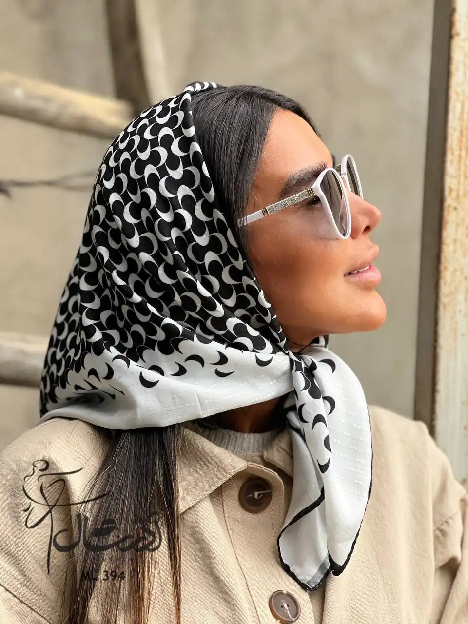 خرید و قیمت روسری قواره کوچک نخی - آذرشال Azarshawl